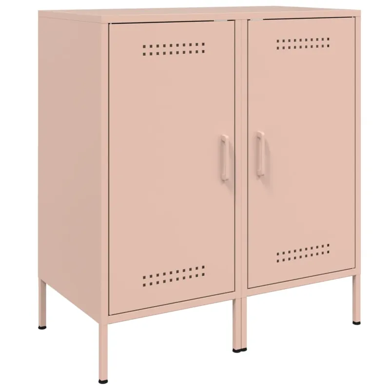 vidaXL Aparadores 2 unidades acero blanco 36x39x79 cm - Muebles