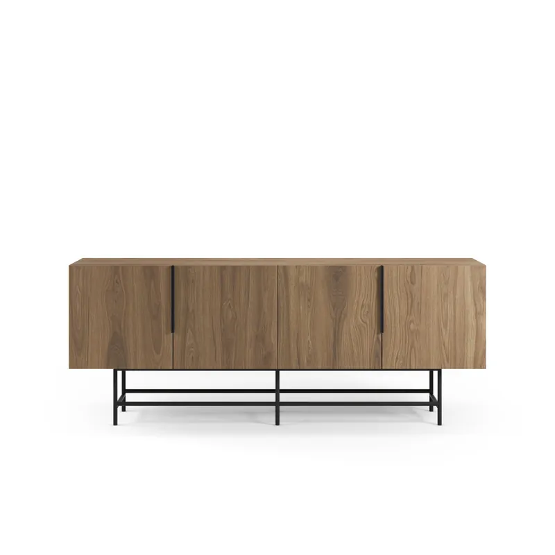Aparador 4 puertas color roble DIAL - Muebles