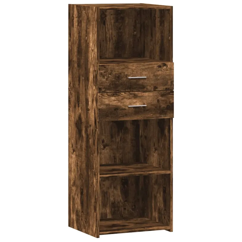 vidaXL Aparador alto madera de ingeniería gris hormigón 45x42,5x124 cm - Muebles