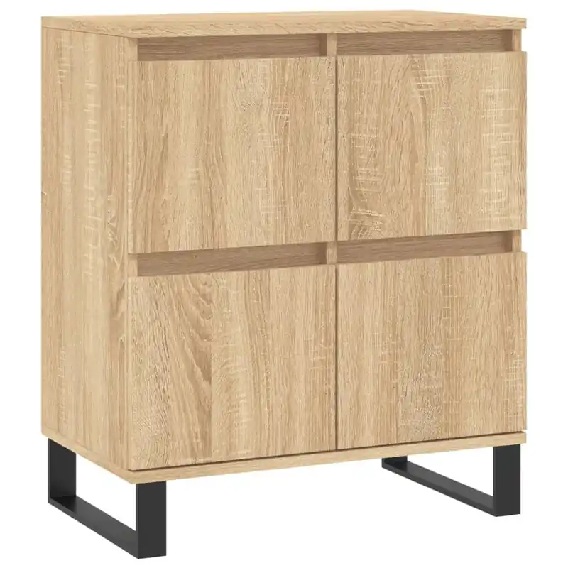 vidaXL Aparador de madera contrachapada roble Sonoma 60x35x70 cm - Muebles