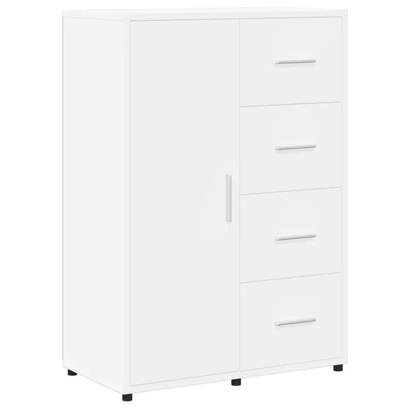 vidaXL Aparador de madera de ingeniería gris hormigón 60x31x84 cm - Muebles