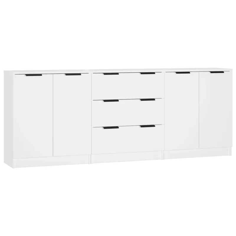 vidaXL Aparadors 3 uds madera de ingeniería envejecida 60x30x70 cm - Muebles