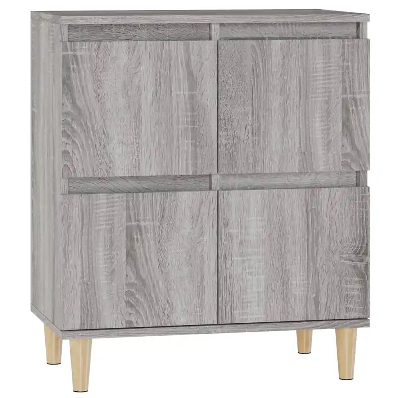 vidaXL Aparador madera contrachapada color roble ahumado 60x35x70 cm - Muebles