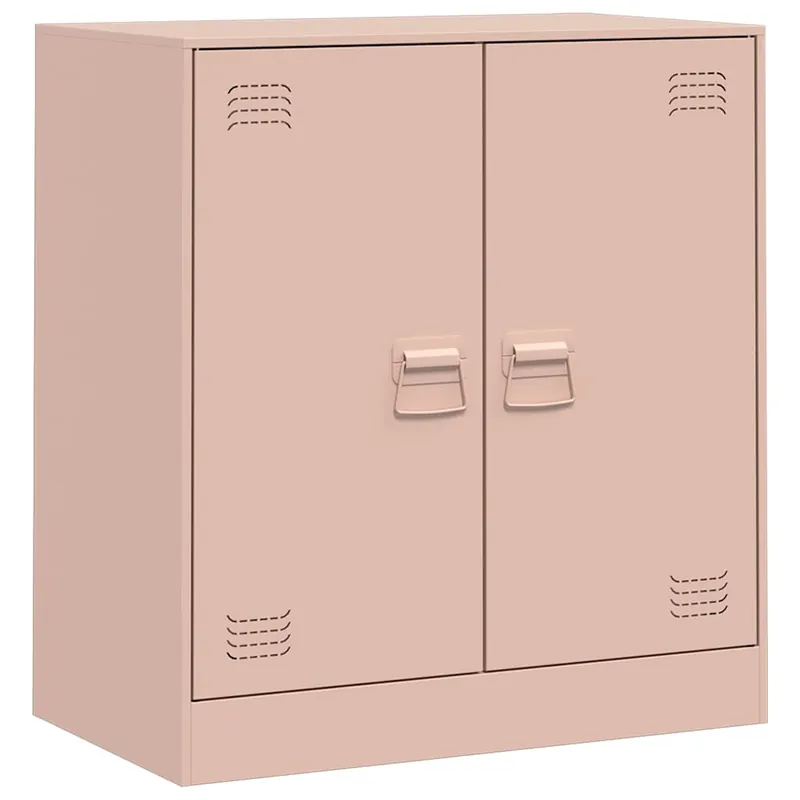 vidaXL Aparador de acero blanco 67x39x73 cm - Muebles