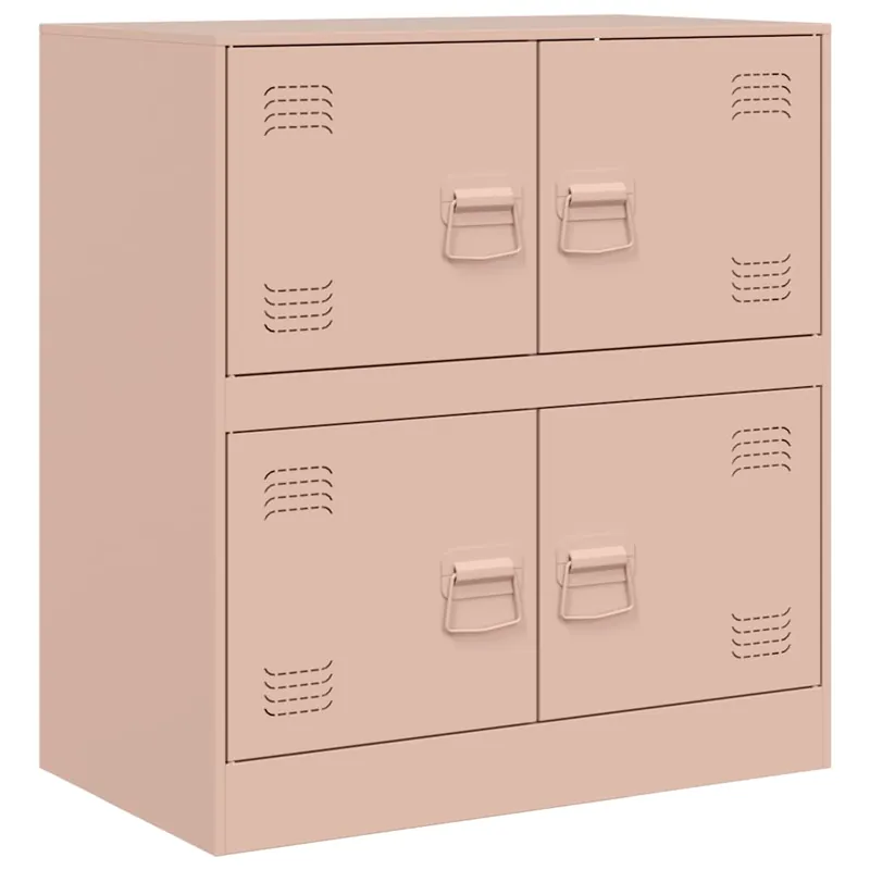 vidaXL Aparador de acero blanco 67x39x73 cm - Muebles