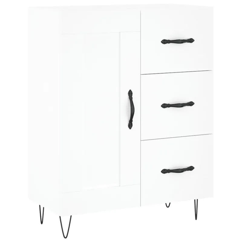 vidaXL Aparador de madera de ingeniería gris Sonoma 69,5x34x90 cm - Muebles