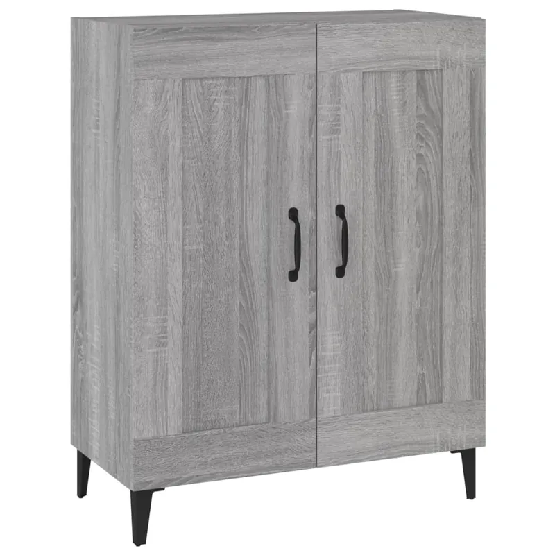 vidaXL Aparador de madera de ingeniería roble ahumado 69,5x34x90 cm - Muebles