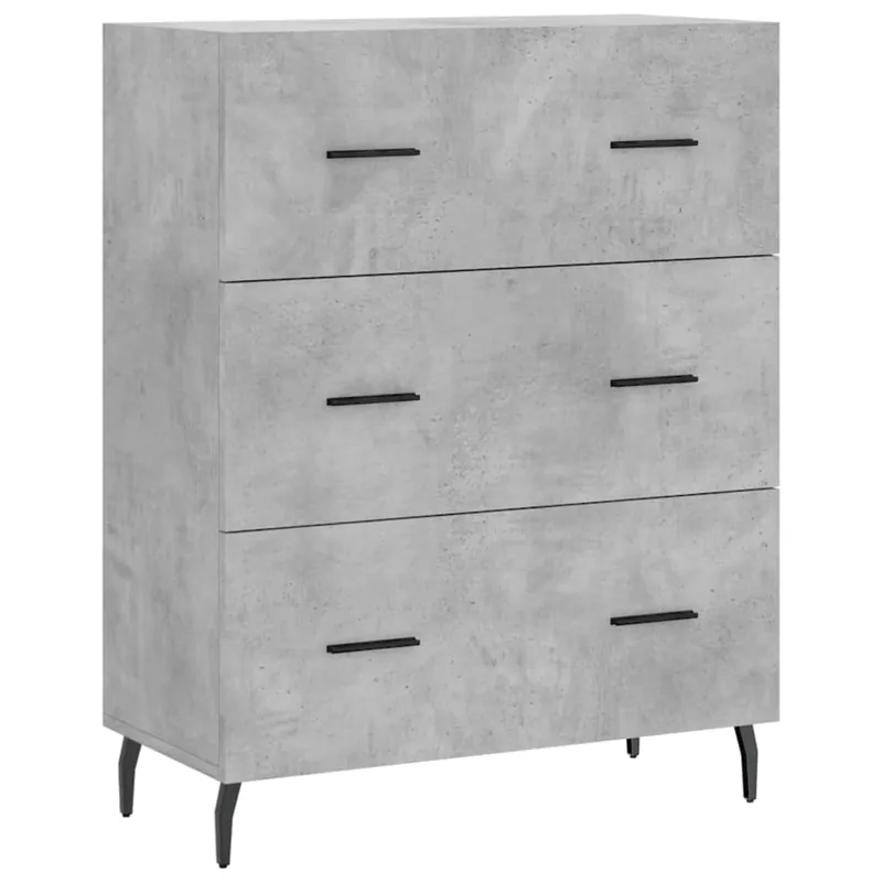 vidaXL Aparador de madera de ingeniería roble Sonoma 69,5x34x90 cm - Muebles