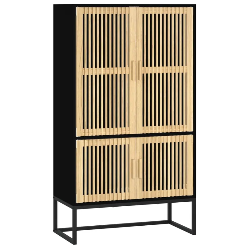 vidaXL Aparador alto madera contrachapada 70x35x125 cm - Muebles