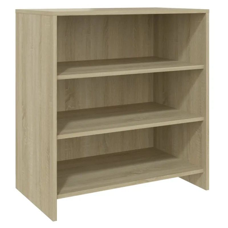 vidaXL Aparador de madera contrachapada gris hormigón 70x40,5x75 cm - Muebles