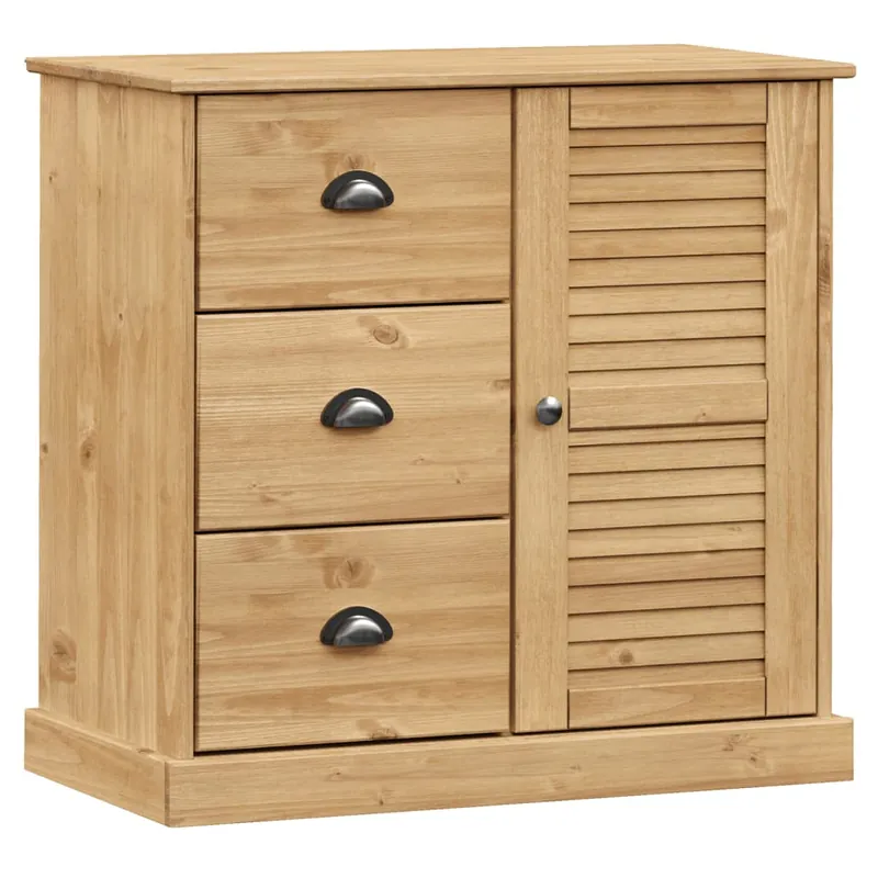 vidaXL Aparador con cajones VIGO madera maciza pino 78x40x75 cm - Muebles