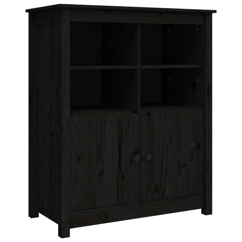vidaXL Aparador de madera maciza de pino marrón miel 83x41,5x100 cm - Muebles