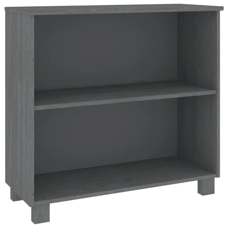 vidaXL Aparador HAMAR madera maciza pino gris oscuro 85x35x80 cm - Muebles