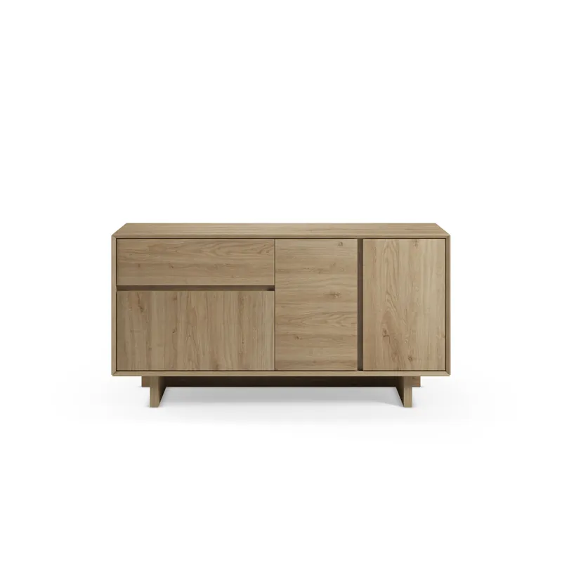 Aparador 3 puertas color roble GARONA - Muebles
