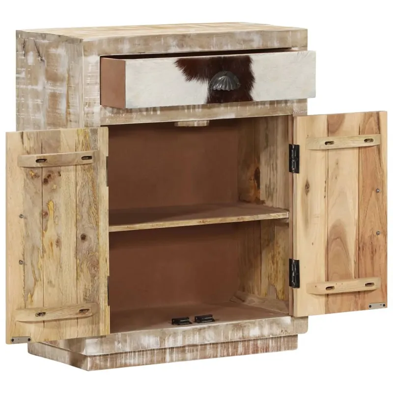 vidaXL Aparador de madera maciza de mango 60x30x75 cm - Muebles