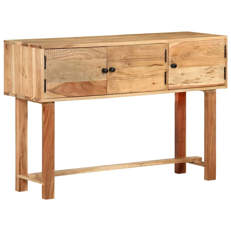 vidaXL Aparador de madera maciza de acacia 115x35x75 cm - Muebles