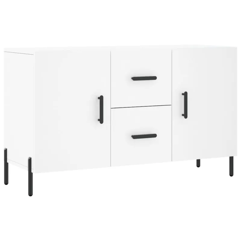 Aparador - Mueble de almacenamiento de madera de ingeniería envejecida 100x36x60 cm es3226