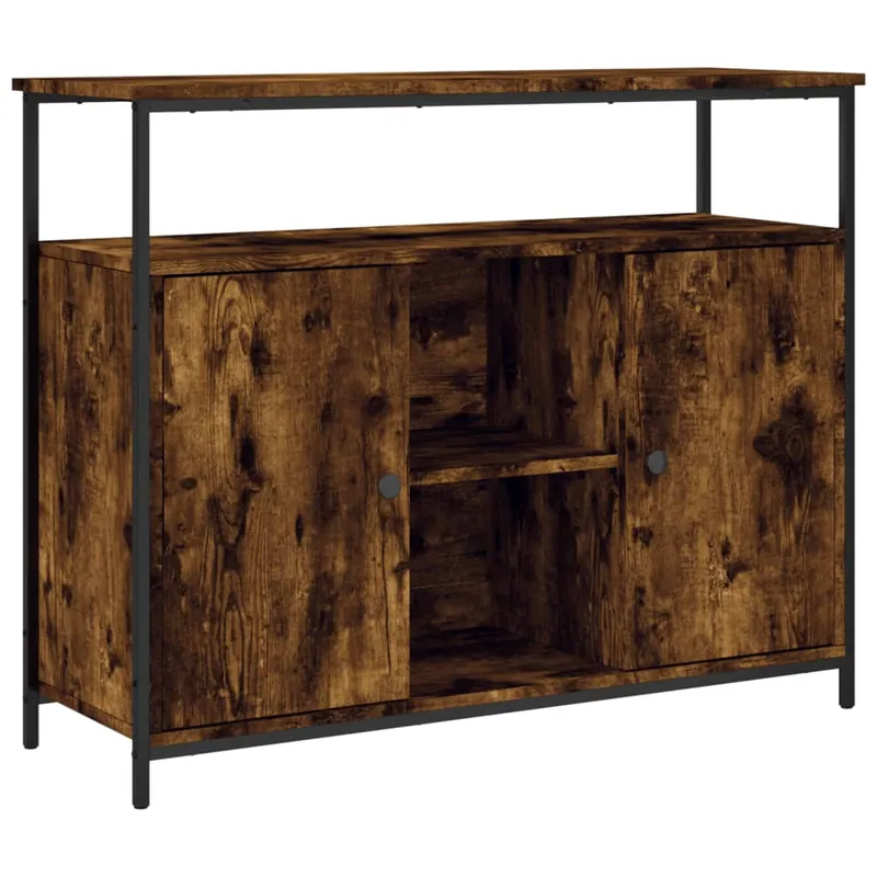 Aparador - Mueble de almacenamiento Roble Sonoma 100x35x80 cm Madera de ingeniería es5034