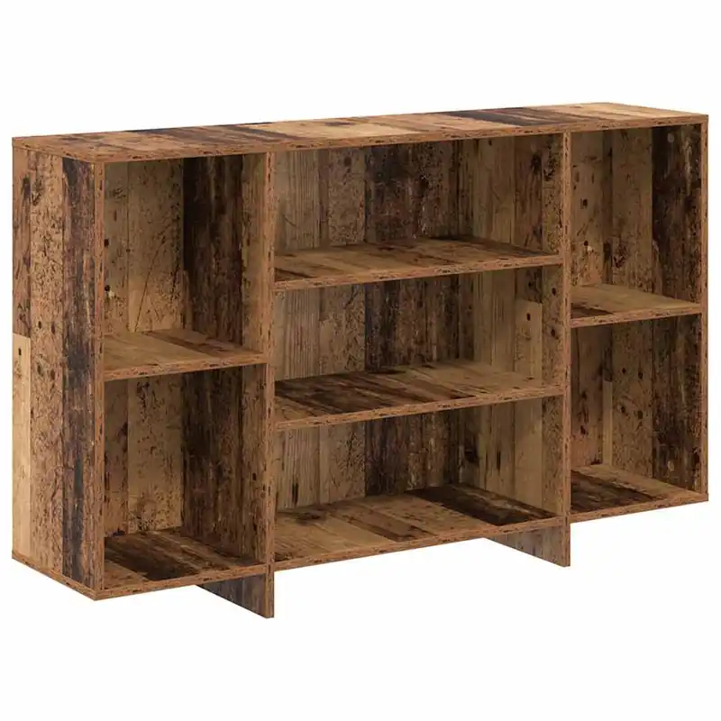 Aparador - Mueble de almacenamiento Roble artesanal 120 x 30 x 75 cm Madera de ingeniería es4868