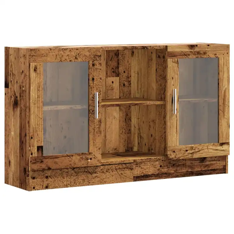 Aparador - Mueble de almacenamiento de madera de ingeniería roble artisan 120x30,5x70 cm es3670