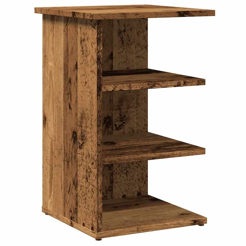 Aparador - Mueble de almacenamiento de madera contrachapada madera vieja 35x35x55 cm es2934