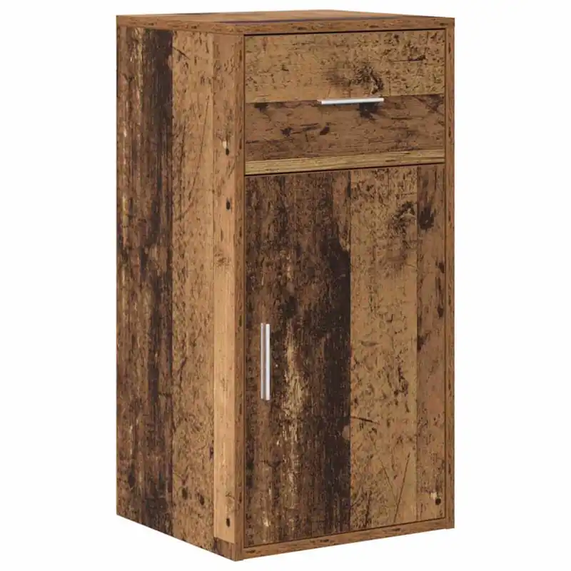 Aparador - Mueble de almacenamiento con cajón Gris Sonoma 38 x 34 x 75 cm es1751