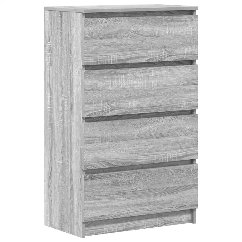 Aparador - Mueble de almacenamiento de madera contrachapada blanco 60x35x98,5 cm es2496