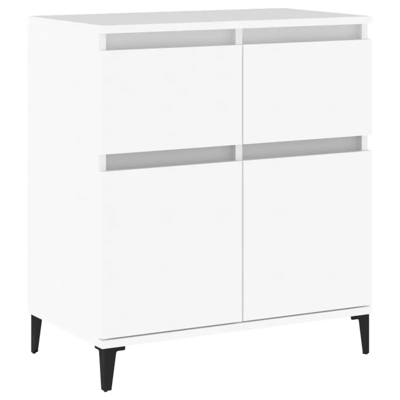 Aparador - Mueble de almacenamiento madera contrachapada color roble ahumado 60x35x70 cm es4242
