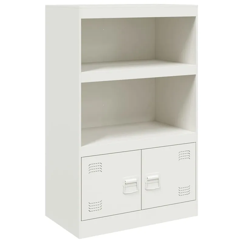 Aparador - Mueble de almacenamiento de acero negro 67x39x107 cm es2333