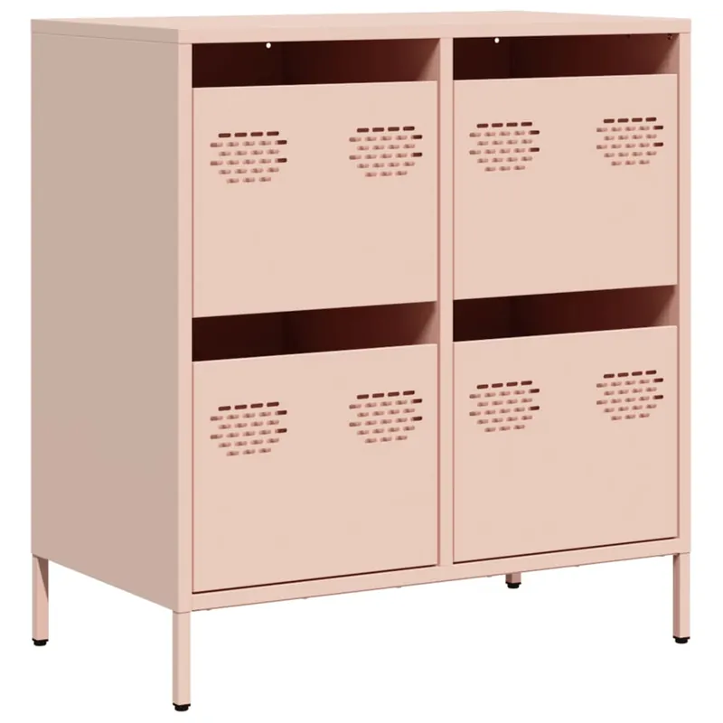 Aparador - Mueble de almacenamiento de acero laminado en frío antracita 68x39x73,5 cm es2269