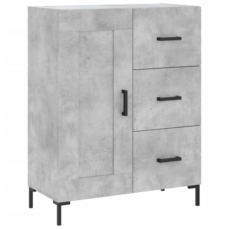 Aparador - Mueble de almacenamiento de madera de ingeniería gris Sonoma 69,5x34x90 cm es3462