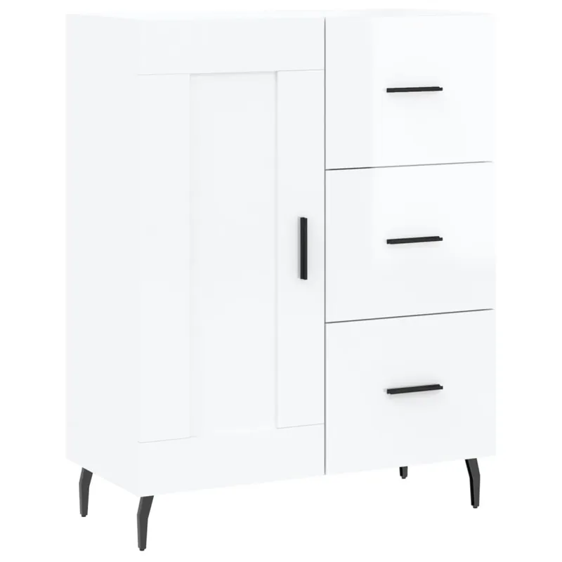 Aparador - Mueble de almacenamiento de madera de ingeniería roble Sonoma 69,5x34x90 cm es3781