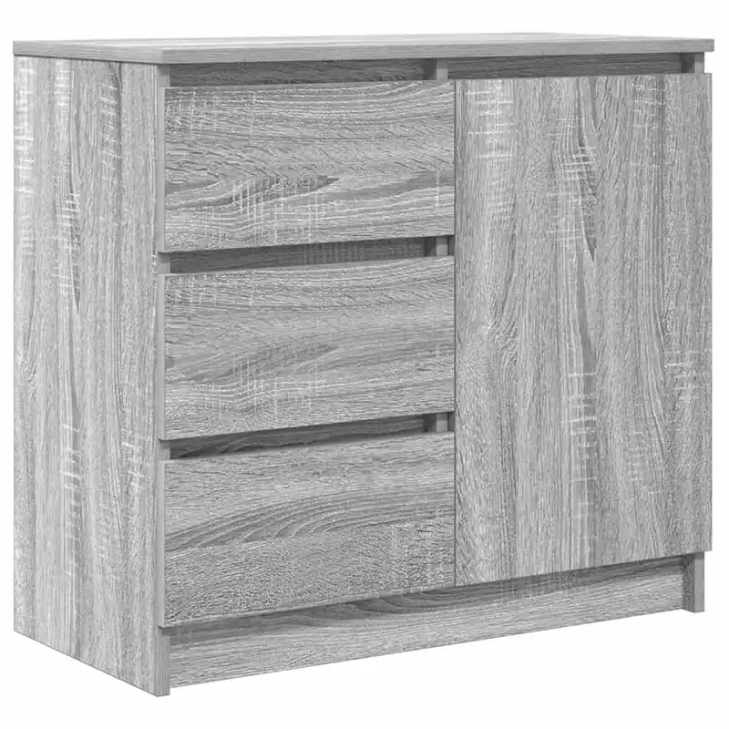 Aparador - Mueble de almacenamiento con cajón blanco 71x35x65 cm madera de ingeniería es1741