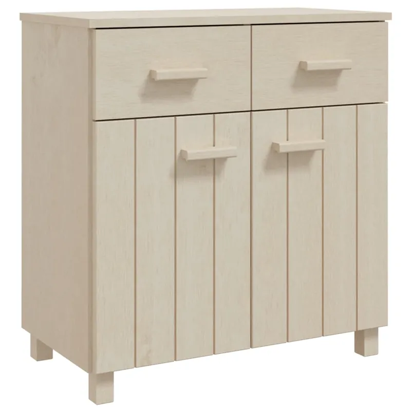 Aparador - Mueble de almacenamiento madera de pino maciza marrón miel 79x40x80cm es4104