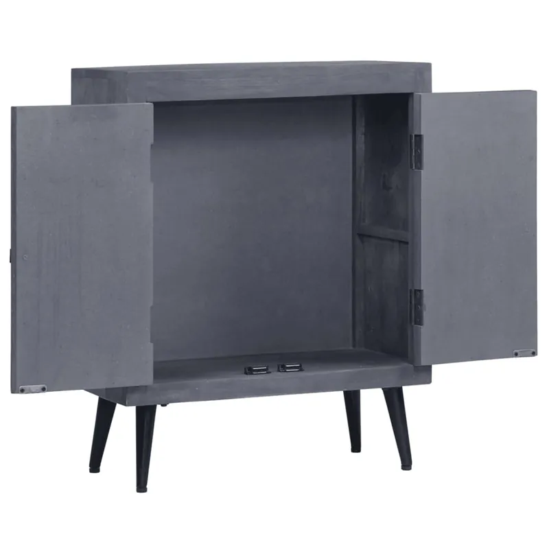Aparador - Mueble de almacenamiento de madera maciza de mango 60x30x76 cm es3870