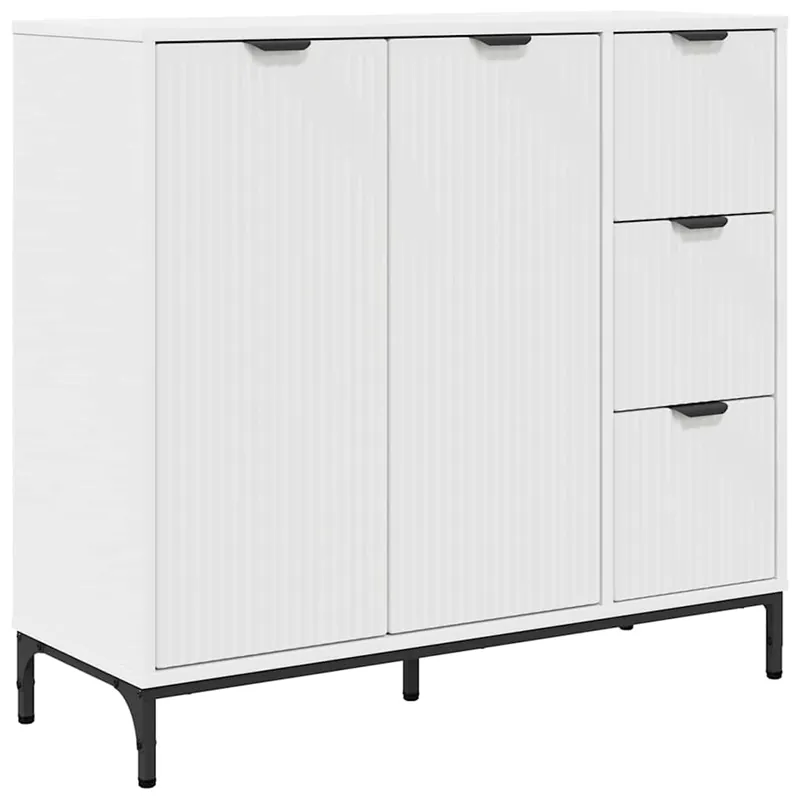 Aparador - Mueble de almacenamiento con cajón 89,5 x 33 x 82 cm Madera de ingeniería es1737