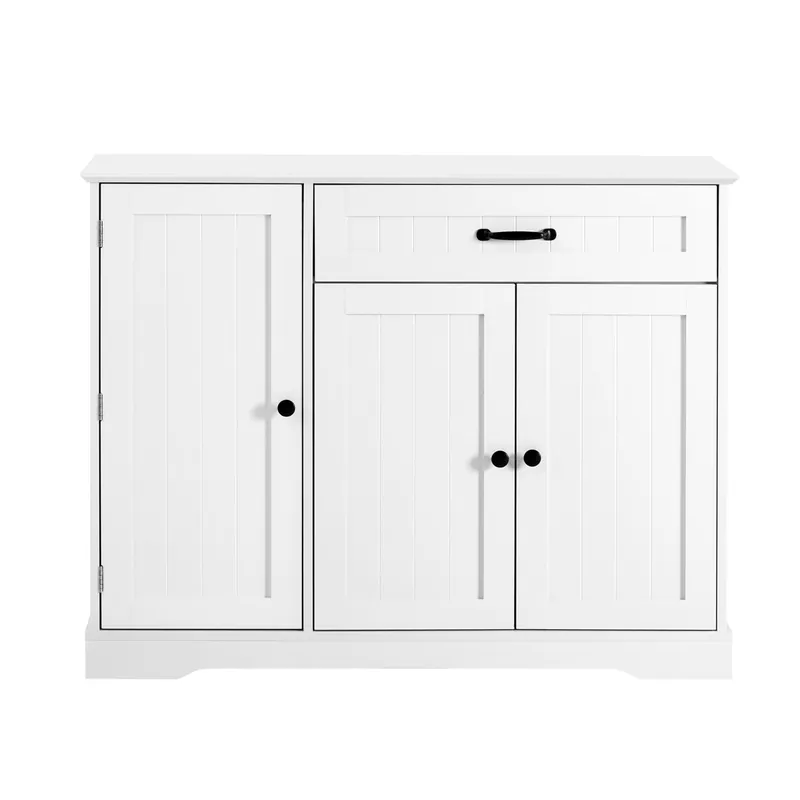 Aparador 3 puertas 1 cajón - moderno y elegante - blanco