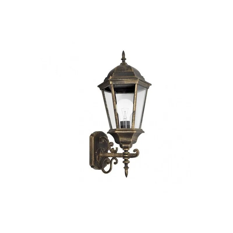 aplique de exterior aluminio color negro serie regulus 25cm - Decoración