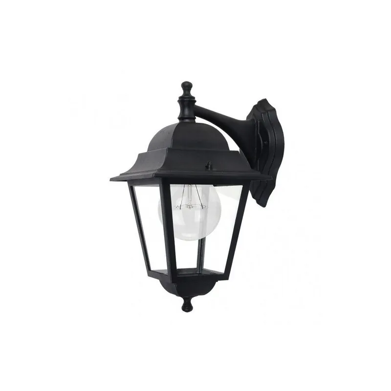 aplique de exterior aluminio color negro serie spica 28cm - Decoración