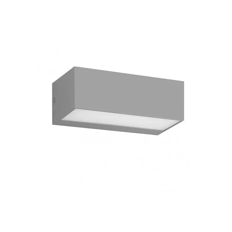 aplique de exterior policarbonato color gris serie masala 23cm - Decoración