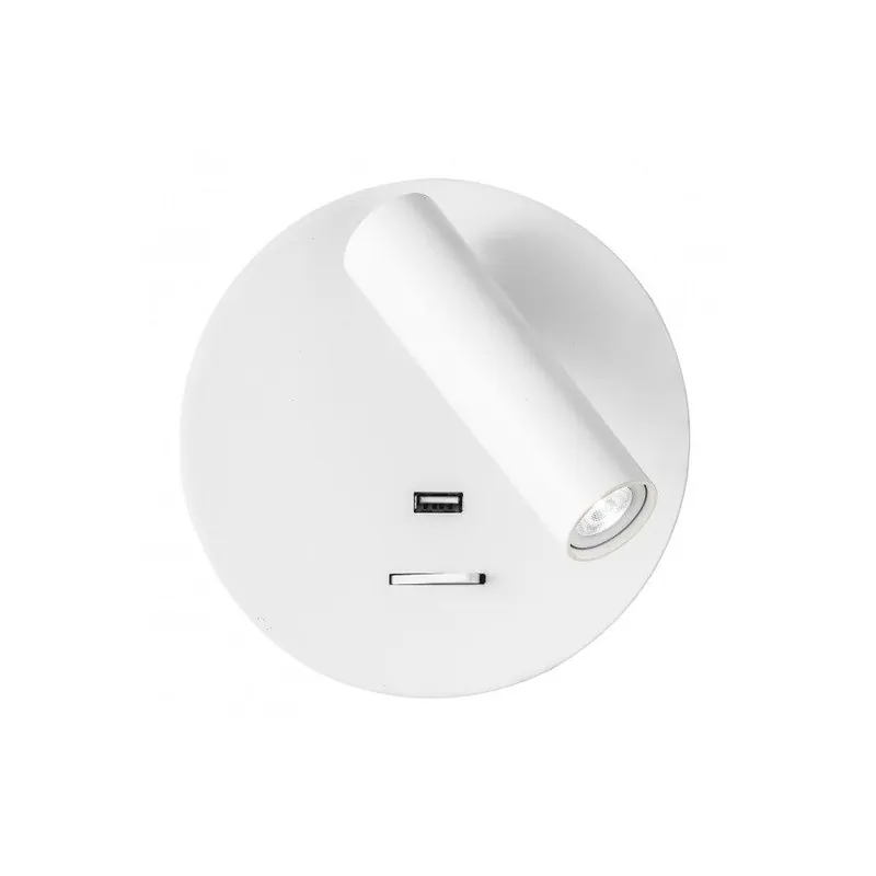 aplique de pared metal color blanco serie giotto 14cm - Decoración
