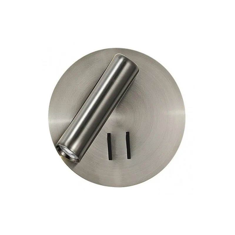 aplique de pared metal color niquel serie manet 14cm - Decoración