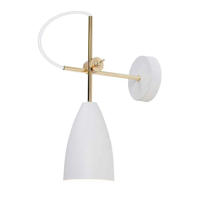 aplique de pared metal color blanco serie manus 10cm - Decoración