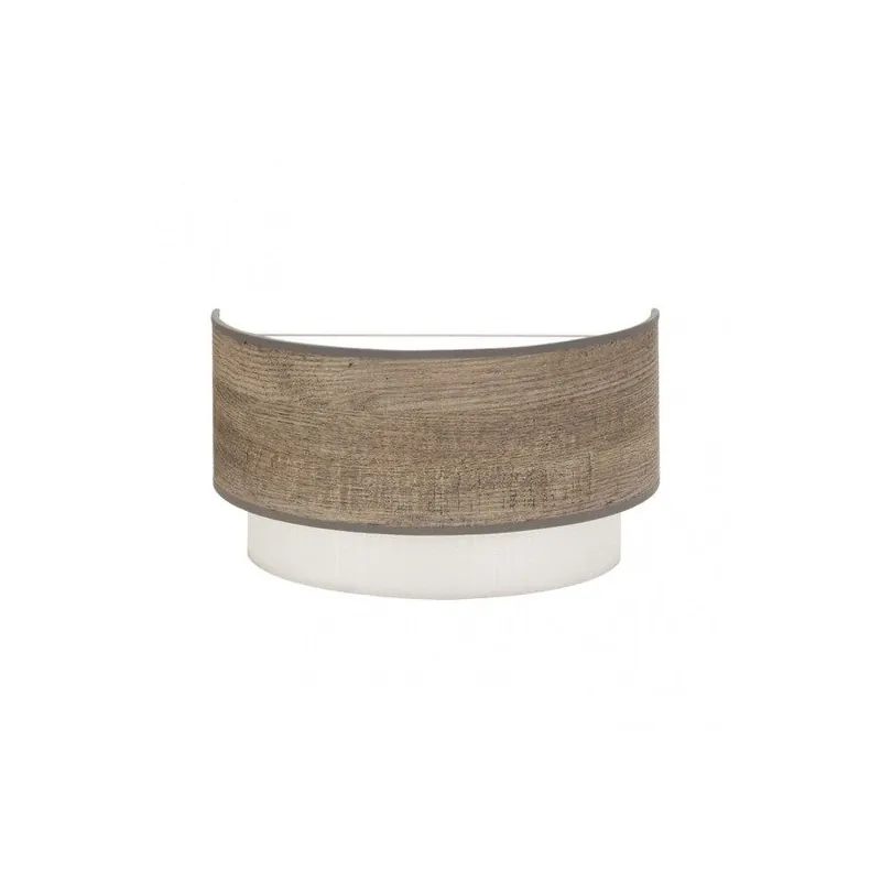 aplique de pared metal color gris serie myriam 30cm - Decoración