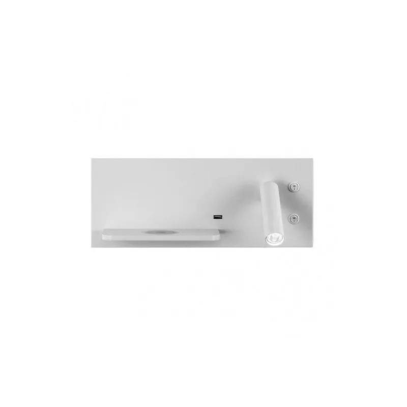 aplique de pared metal color blanco serie velazquez 35cm - Decoración