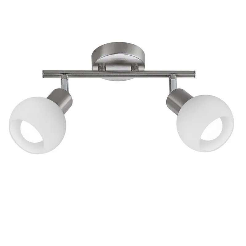 aplique pared metal color niquel serie opal 32cm - Decoración