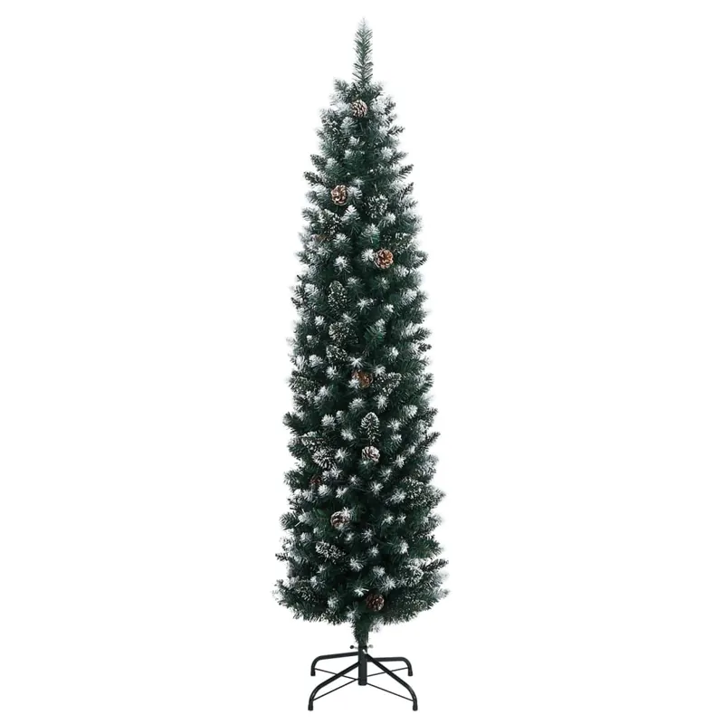 Árbol de Navidad artificial estrecho 150 LEDs 150 cm - Decoración