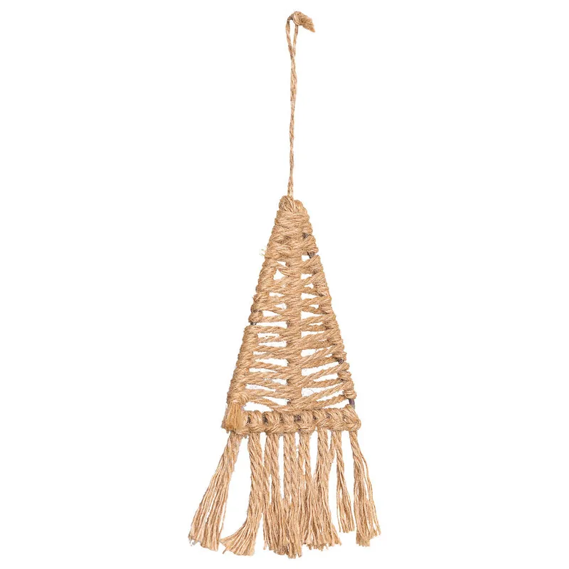 Árbol decorativo de algodón trenzado marrón 8x01x13 - Decoración
