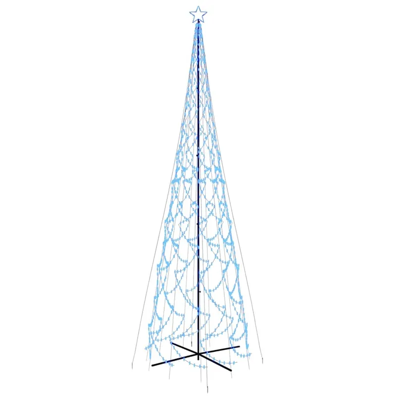 Árbol de Navidad - Árbol navideño cónico 3000 LED azul 230x800 cm
