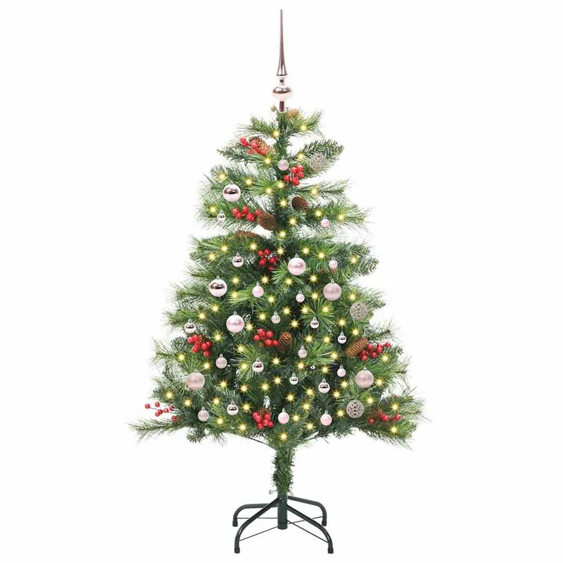 Árbol de Navidad - Árbol navideño artificial Verde 150 cm PVC y Metal